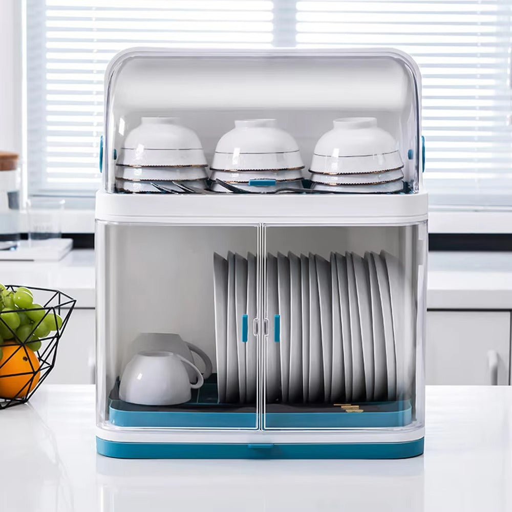 Covered Dish Rack 2 Layer Dust-Safe