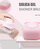 Silicone Soft Bath Body Brush with Shampoo Dispenser