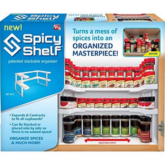 Spicy Shelf Adjustable and Stackable Organizer