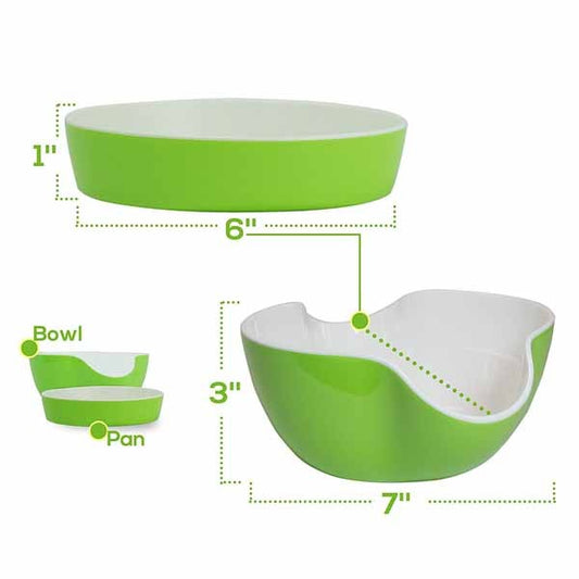 Anya Double Dish Nut Bowl Melamine