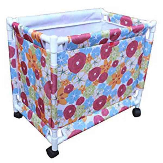 Fabric Clothes Laundry Basket with Wheels