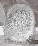 8 Pcs Transparent Spit Bone Dish