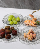 8 Pcs Transparent Spit Bone Dish