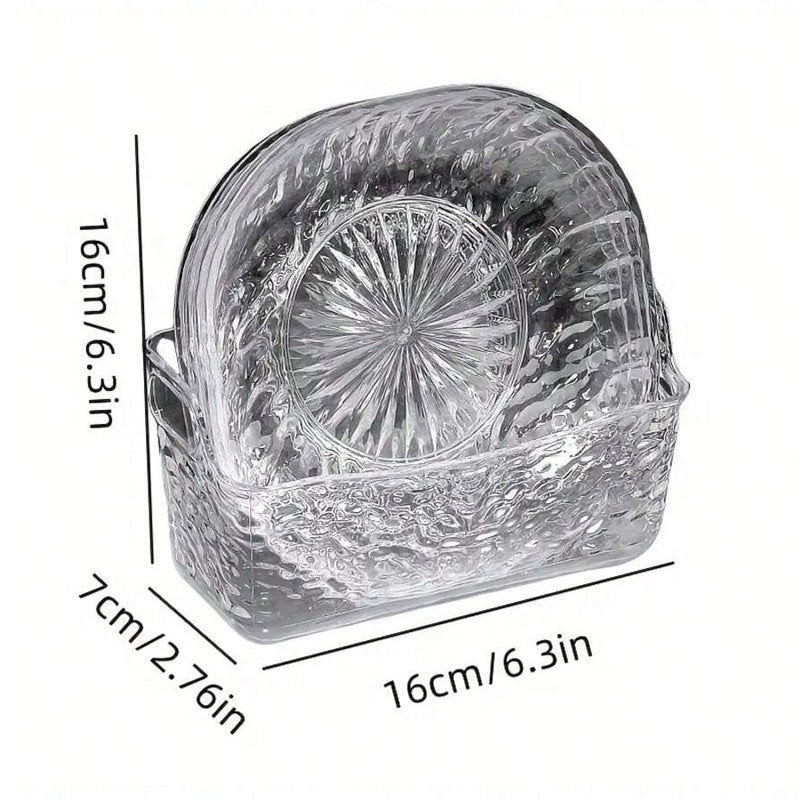 8 Pcs Transparent Spit Bone Dish