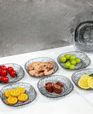 8 Pcs Transparent Spit Bone Dish