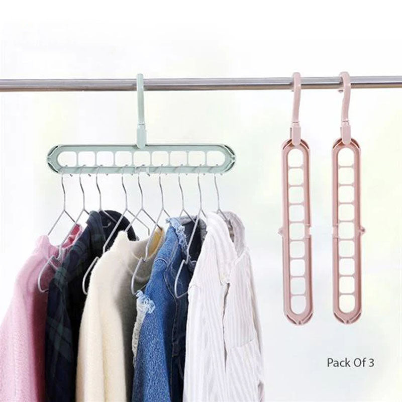 Multi Slot Hanger Closet Organizing Hanger