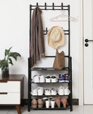 Multifunctional 4 Layers Shoe & Coat Rack