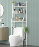 Over The Commode Iron Organizer Bathroom Shelf