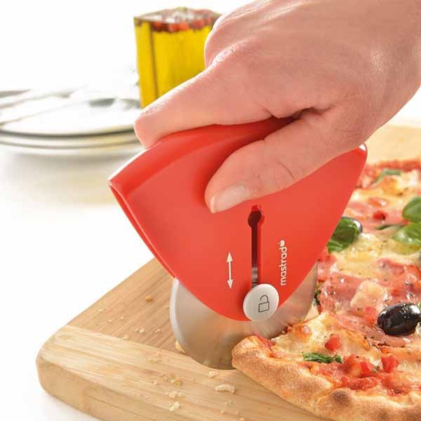 Rolling Pizza Cutter - Retractable Pizza Cutter