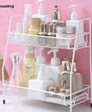 2 Layer Multi Purpose Iron Organizer Shelf