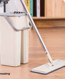 Flat Mop Bucket With Reusable Mop Pads