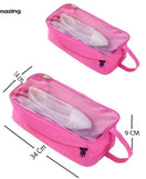 Shoe Bags Pack Of 2 Travel Storage Organizer Pink