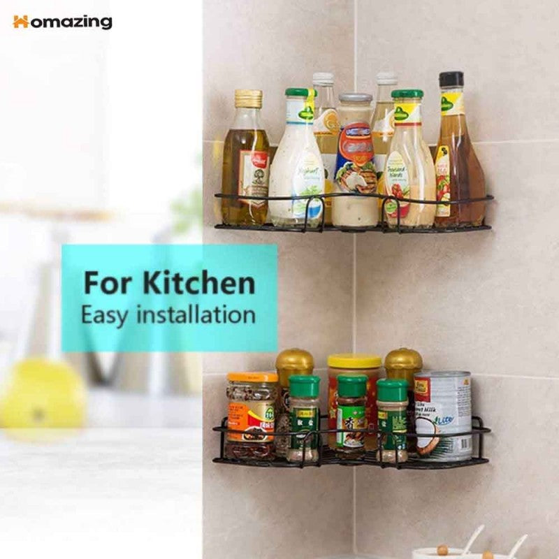 Bathroom Corner Rack Self-Adhesive