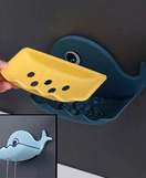 Little Whale Shapes Soap Dish Wall Mounted