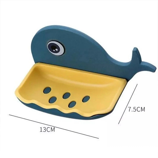 Little Whale Shapes Soap Dish Wall Mounted