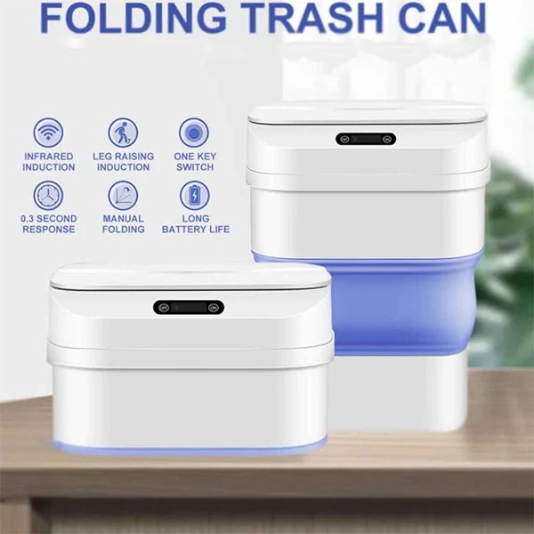 Smart Sensor Folding Trash Can Dustbin