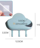 Cloud Shape Drain Soap Holder With Hook