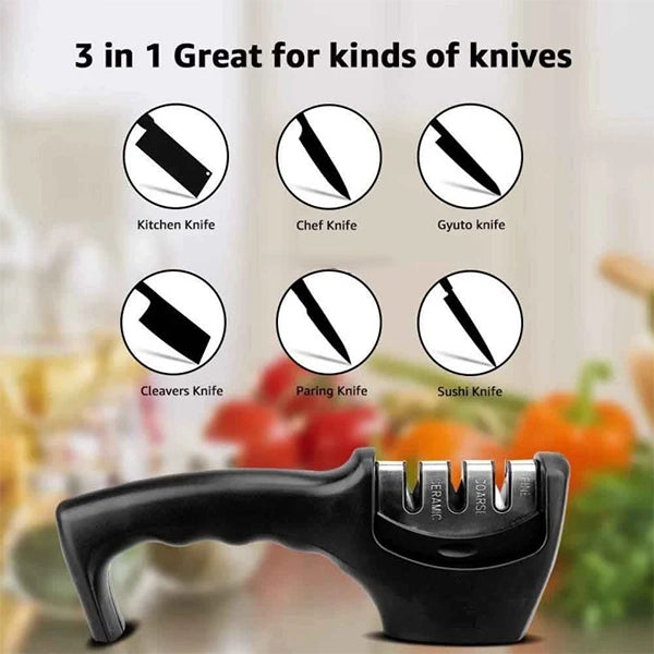 Knife Sharpener Triple Stages