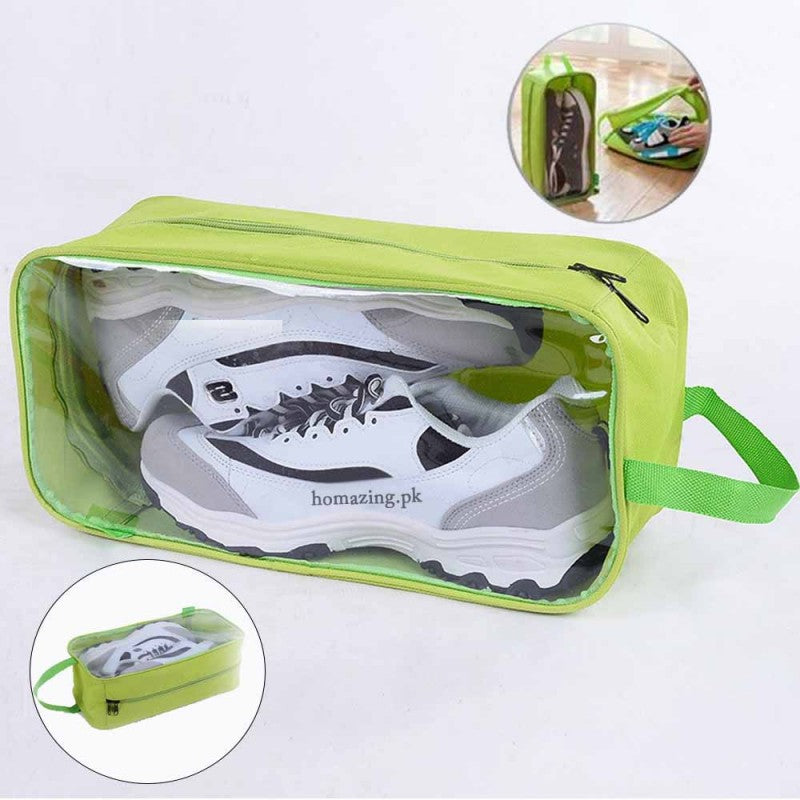 Travel Shoes Organizer Storage Bag Green