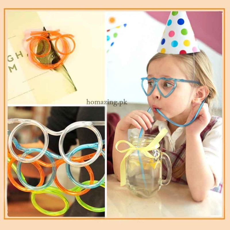 Creative Eyeglasses Straw Drinking
