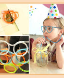 Creative Eyeglasses Straw Drinking