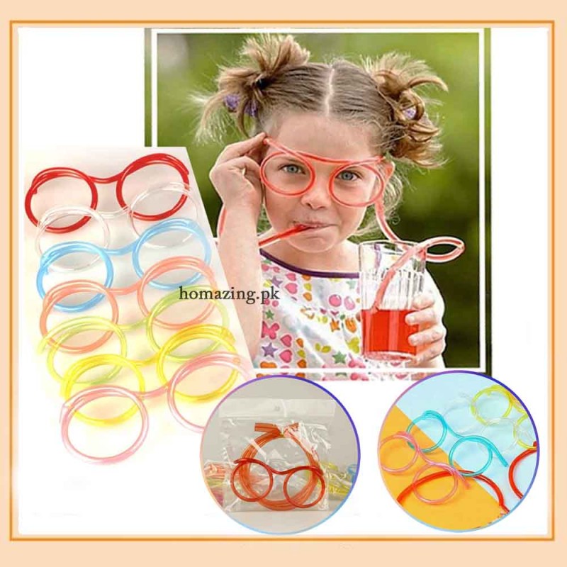 Creative Eyeglasses Straw Drinking
