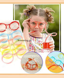 Creative Eyeglasses Straw Drinking