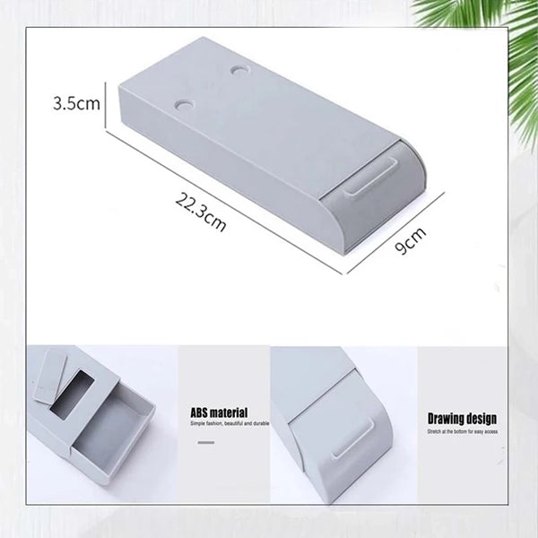 Self-Stick Storage Tray Under Desk