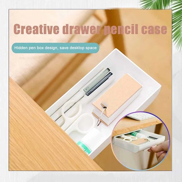 Self-Stick Storage Tray Under Desk