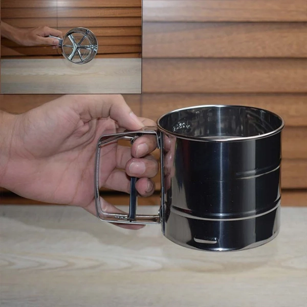 Flour Filter Stainless Steel - With handle & Smooth Filter