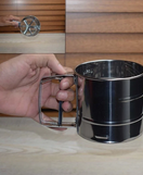 Flour Filter Stainless Steel - With handle & Smooth Filter