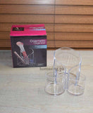 Acrylic 3 Compartment Cosmetic Brush Holder