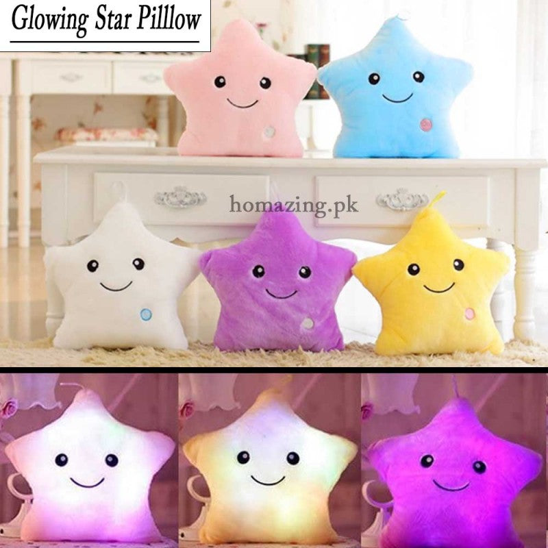 Soft Star Pillow With Glowing LED Light