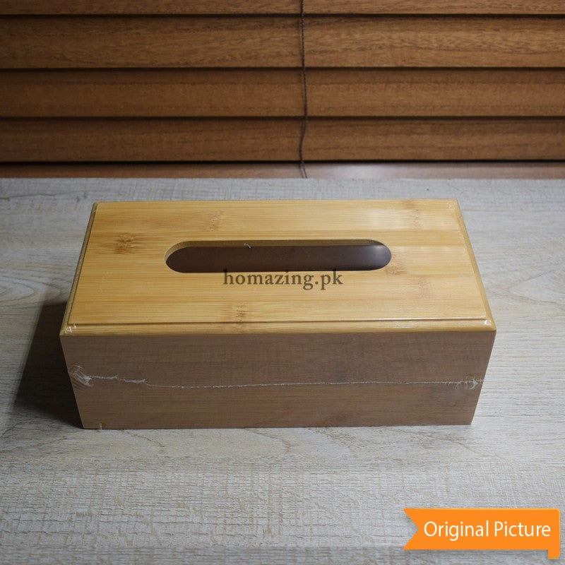Tissue Box Wooden Rectangular