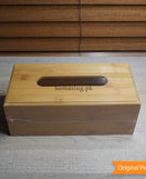 Tissue Box Wooden Rectangular