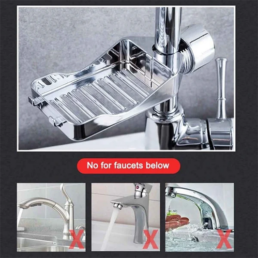 Sink Faucet Storage Rack Stainless Steel