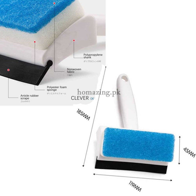 Scrape Dual Purpose Cleaning Brush Wiper