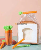 5PCS Food Sealing Clip Carrot Shape