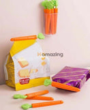 5PCS Food Sealing Clip Carrot Shape