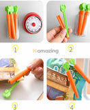 5PCS Food Sealing Clip Carrot Shape