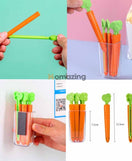 5PCS Food Sealing Clip Carrot Shape