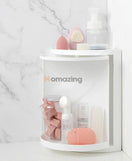 360° Rotatable Corner Bathroom Storage Organizer