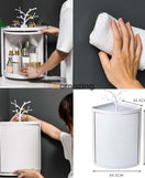 360° Rotatable Corner Bathroom Storage Organizer