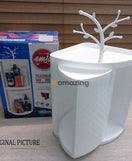 360° Rotatable Corner Bathroom Storage Organizer