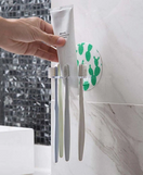 Toothbrush & Paste Holder Wall-Mounted Round Shape