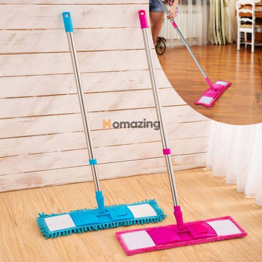 Flat Microfiber Squeeze Mop With Long Handle