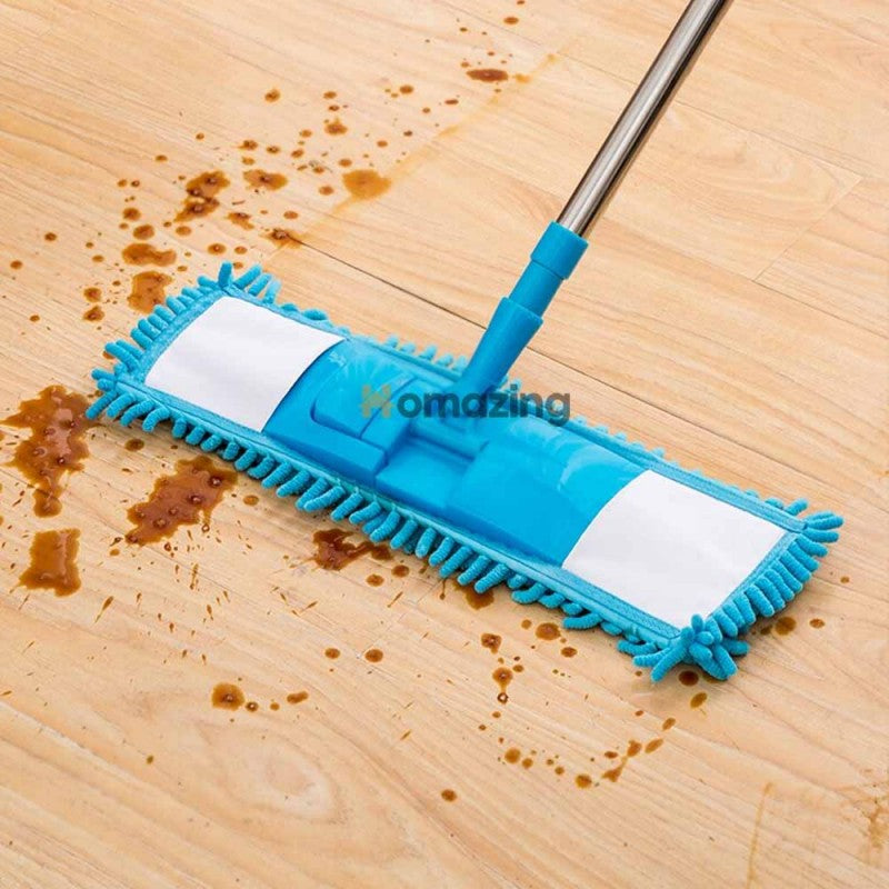 Flat Microfiber Squeeze Mop With Long Handle