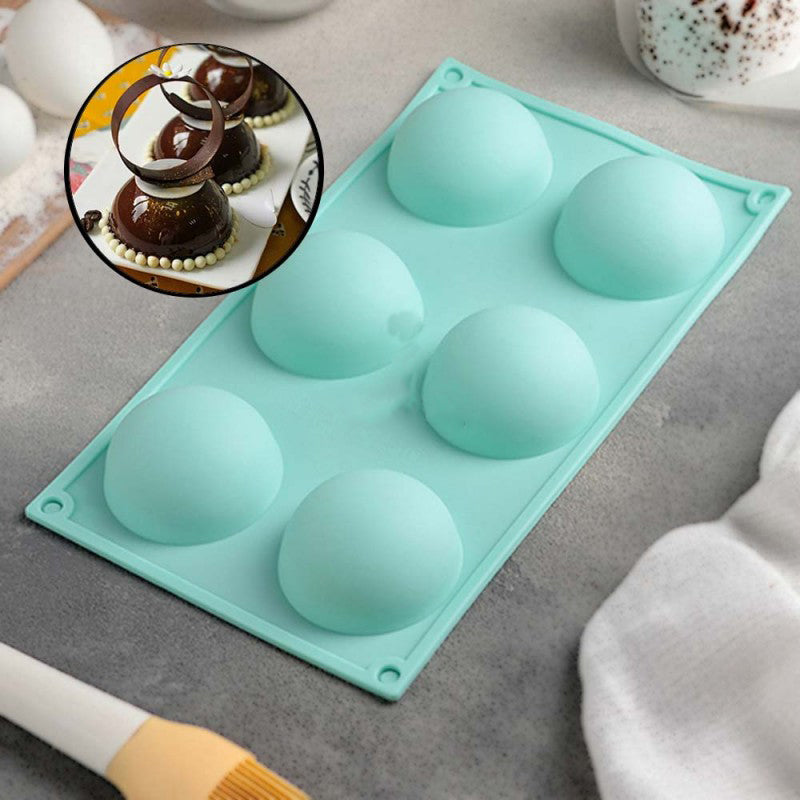 6 Slot Silicone Chocolate Baking Mold