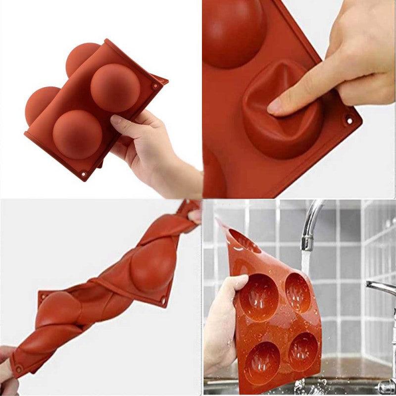 6 Slot Silicone Chocolate Baking Mold