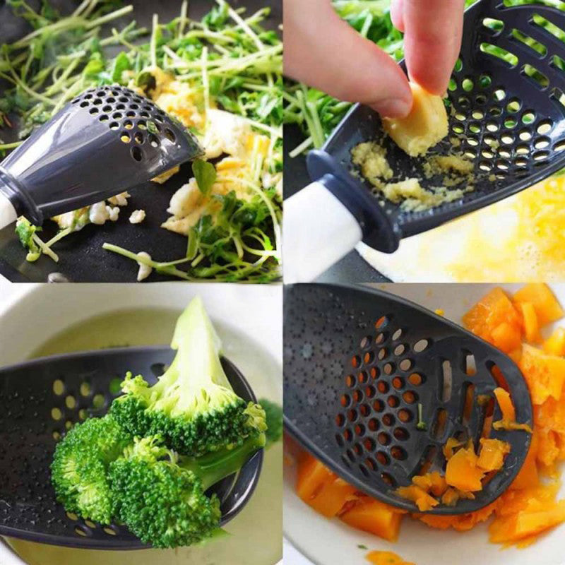 Grinding Cooking spoon & Draining Colander
